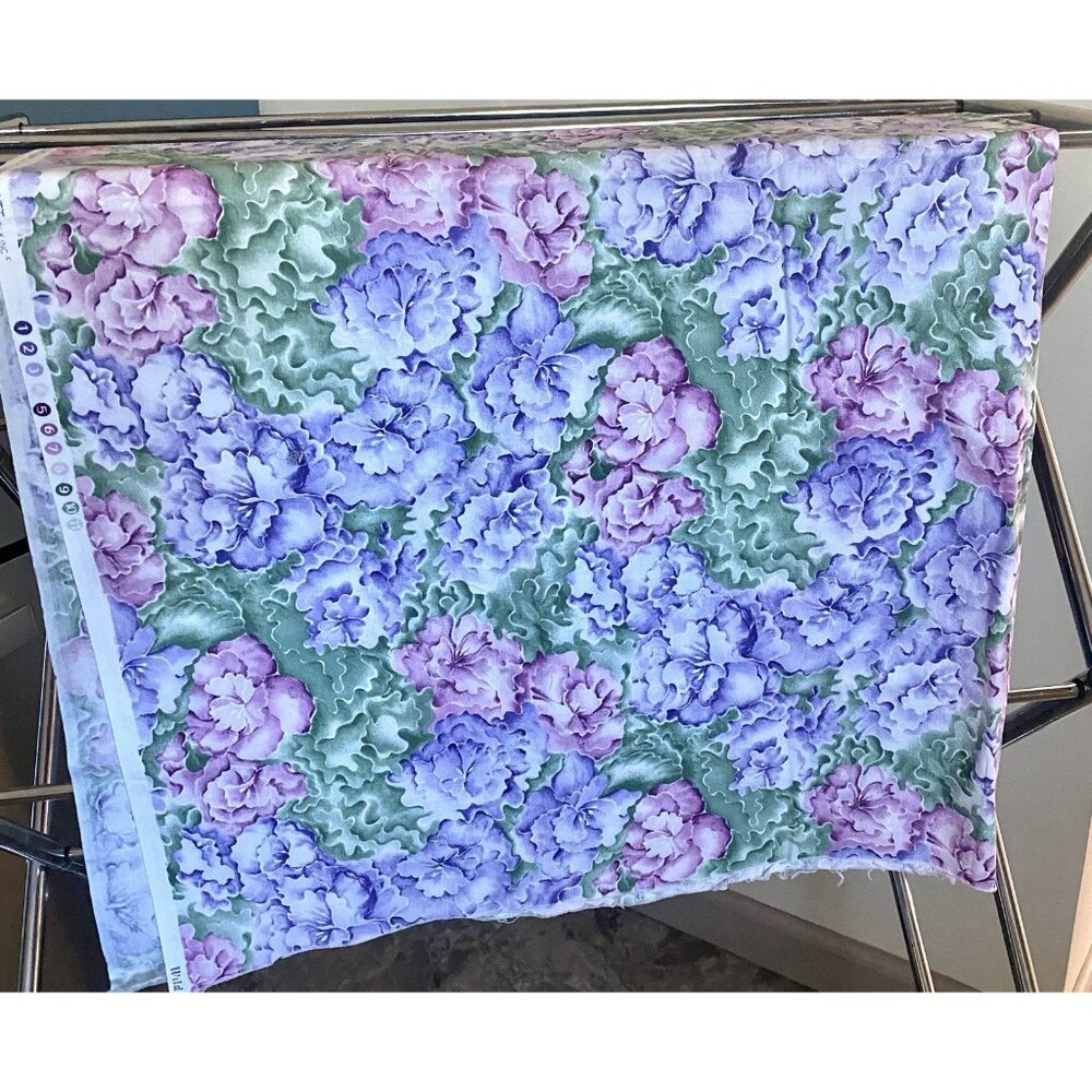 Wildflowers Cotton Fabric By Diana Leone For Northcott  36” X 40”